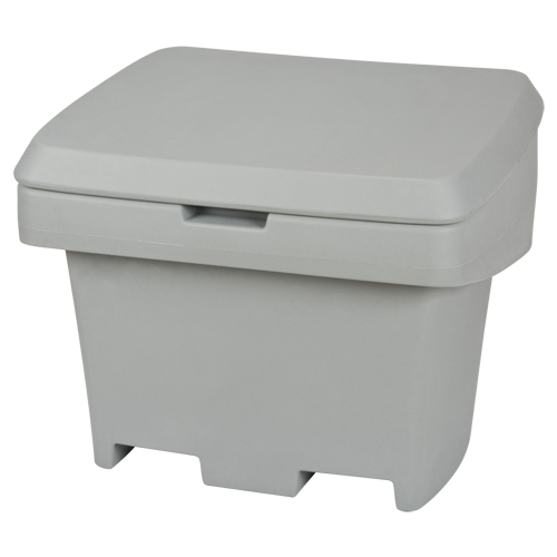 Heavy-Duty Outdoor Salt and Sand Storage Container, 30" x 24" x 24", 5.5 cu. Ft., Grey Distribution Élite MP