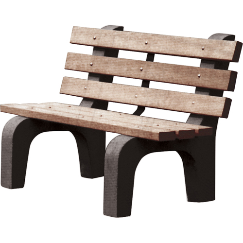 Bancs de parc, Plastique recycl&eacute;, 72" lo x 25" la x 31" h, Brun Distribution Élite MP