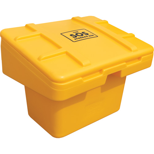 Salt Sand Container SOS, With Hasp, 30" x 24" x 24", 5.5 cu. Ft., Yellow Distribution Élite MP