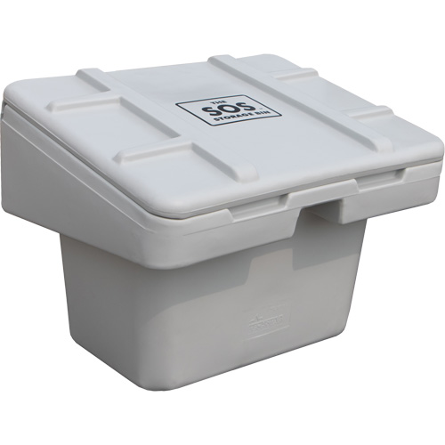 Salt Sand Container SOS, With Hasp, 30" x 24" x 24", 5.5 cu. Ft., Grey Distribution Élite MP