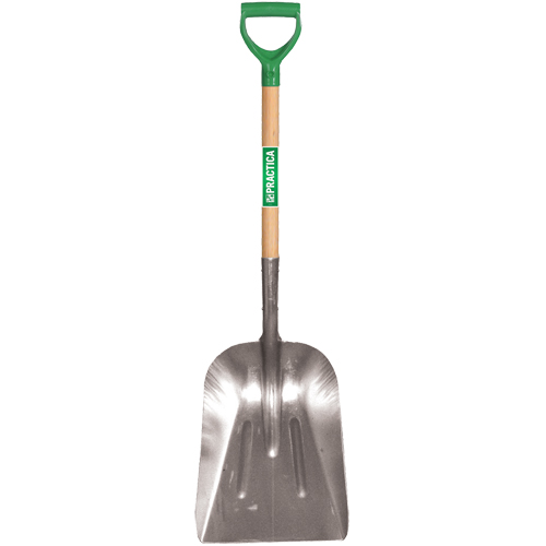 Scoop Shovel, Wood, Aluminum Blade, D-Grip Handle, 29" Length Distribution Élite MP