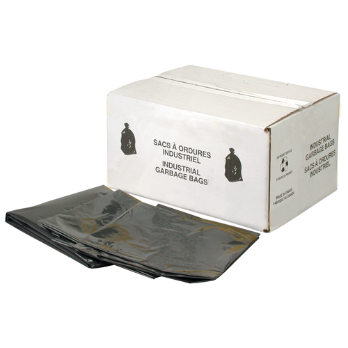 Heavy-Duty Garbage Bags, 2X Strong, 30" W x 38" L, 2.2 mils, Black Distribution Élite MP