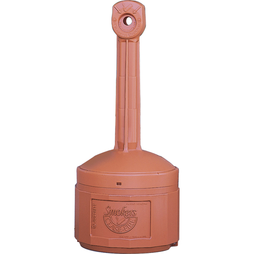 Cendriers Smoker's Cease-Fire, Sur pied, Plastique, Capacit&eacute; 4 gal. US, Hauteur 38-1/2" Distribution Élite MP