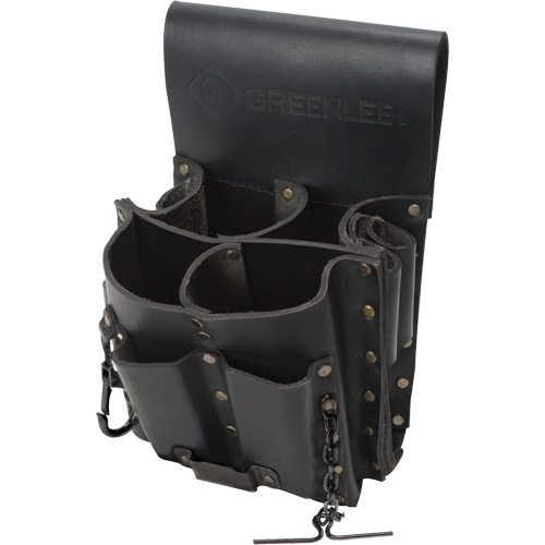 Tool Belt Pouch, Multiple Tool Holder, Leather, 8 Pockets Distribution Élite MP