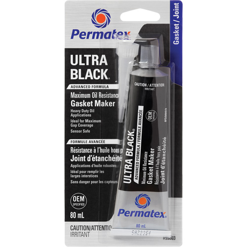 Ultra Black&reg; Gasket Maker, Tube, Black Distribution Élite MP