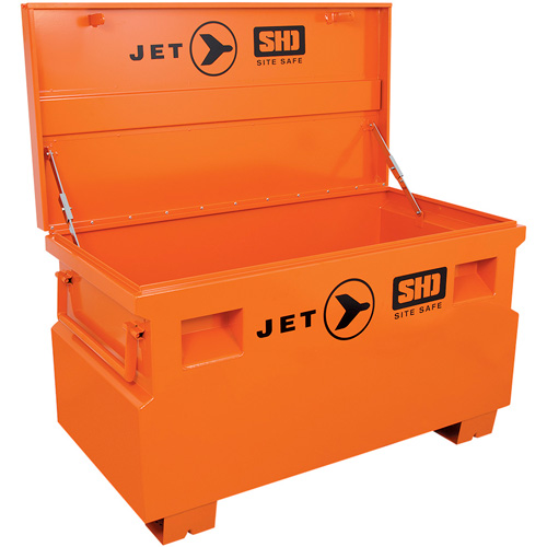 JSB-4824 Coffre &agrave; outils robuste pour le chantier, 48-1/8" x 24-1/8" x 28-3/8", Acier, Orange Distribution Élite MP