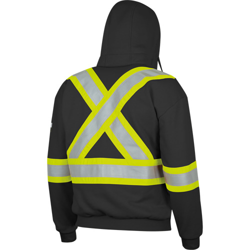 337SF Capuche &agrave; fermeture &eacute;clair ignifug&eacute;e, Hommes, Petit, Noir, 22 cal/cm² Distribution Élite MP