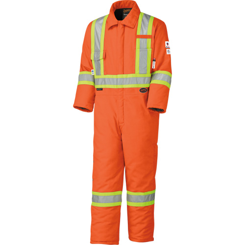 5532A Combinaison de s&eacute;curit&eacute; &agrave; haute visibilit&eacute; ignifuge et anti-arcs &eacute;lectriques, Taille 2T-Grand, Orange haute visibilit&eacute;, 58 cal/cm² Distribution Élite MP