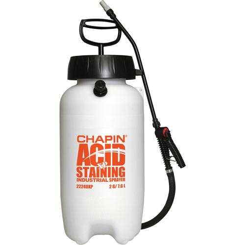 Pulv&eacute;risateurs industriels r&eacute;sistants &agrave; l'acide, 2 gal. (7,6 L), Plastique, Lance de 12" Distribution Élite MP