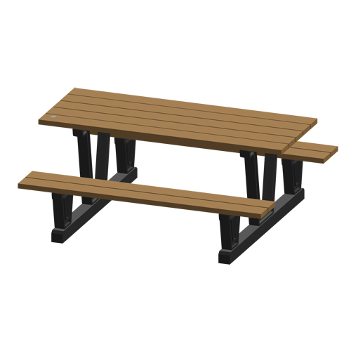 Tables de pique-nique d'ext&eacute;rieur en plastique recycl&eacute;, 72" lo x 60-5/16" la, S&eacute;quoia Distribution Élite MP