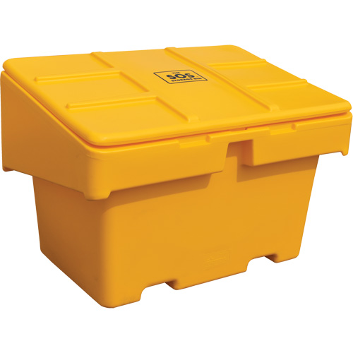 Salt Sand Container SOS, With Hasp, 48" x 33" x 34", 18.5 cu. Ft., Yellow Distribution Élite MP