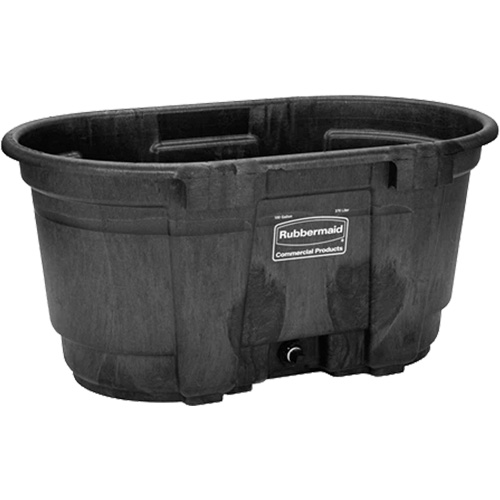 Stock Tank, 31" D x 53" W x 25-1/8" H, 800 lbs. Capacity, Black Distribution Élite MP