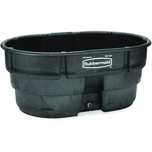 Stock Tank, 39" D x 58" W x 25" H, 1200 lbs. Capacity, Black Distribution Élite MP