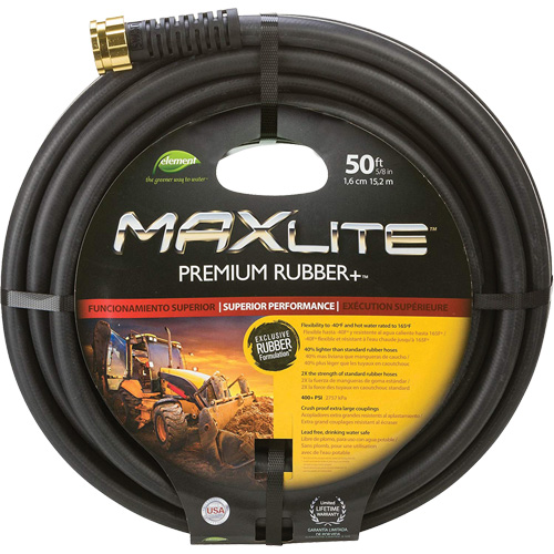 Boyaux pour usage commercial, Caoutchouc, 5/8" dia x 50' Distribution Élite MP
