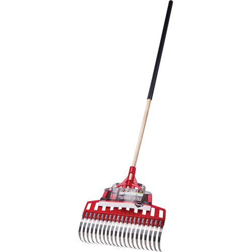 Multi-Purpose Lawn Rake, 20" Blade, 20 Tines, Hardwood Handle, Steel Blade Distribution Élite MP
