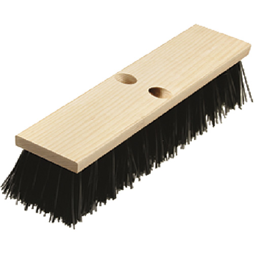 Heavy-Duty Street Broom, 16", Coarse/Stiff, Polypropylene Bristles Distribution Élite MP
