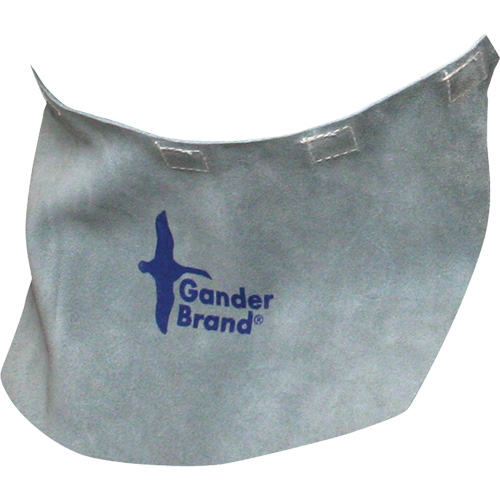 Gander Brand Split Leather Welding Helmet Bib, Pearl Grey Distribution Élite MP