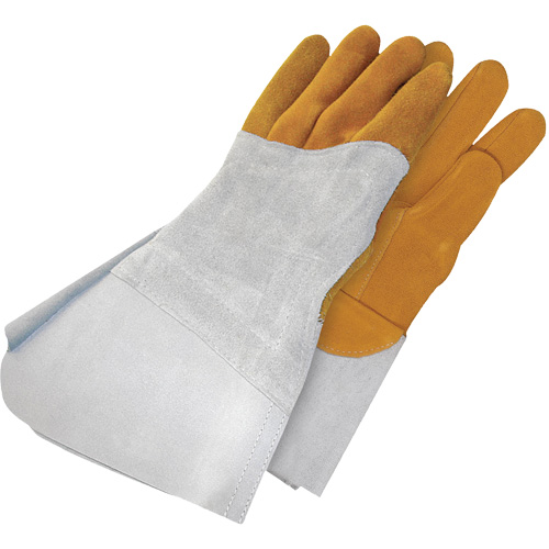 Gants de soudage &agrave; l'arc TIG en cuir de daim retourn&eacute; Gander Brand, Cuir fleur de daim, Taille 10 Distribution Élite MP