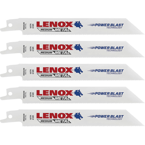 Lames de scie &agrave; m&eacute;taux, Bim&eacute;tal, 18 Dents par pouce, 6" lo x 3/4" la Distribution Élite MP