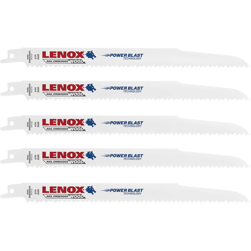 Wood Cutting Reciprocating Saw Blades, Bi-Metal, 6 TPI, 9" L x 3/4" W Distribution Élite MP
