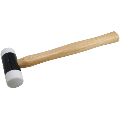 Soft-Face Hammer, 14 oz. Head Weight, Plain Face, Wood Handle, 11-5/8" L Distribution Élite MP