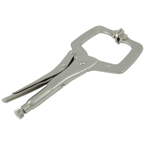 Locking Clamp Pliers with Swivel Pads, 11" Length, C-Clamp Distribution Élite MP