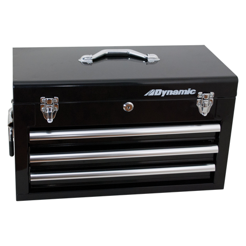 Hand Tool Box with Drawers, 10" D x 20" W x 12" H, Black Distribution Élite MP