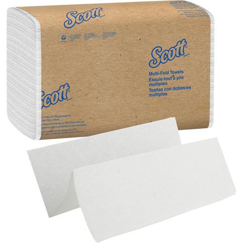Essuie-tout &agrave; couches multiples Essential Scott, 1 pli, 9-2/5" lo x 9-1/5" la, 250 /pqt Distribution Élite MP
