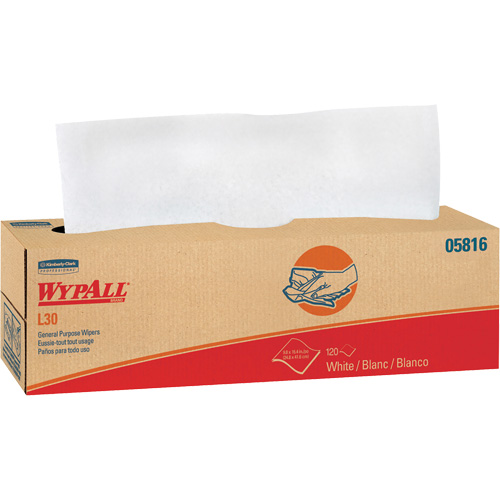 Essuie-tout &agrave; usage g&eacute;n&eacute;ral L30 WypAll, Tout usage, 16-2/5" lo x 9-4/5" la Distribution Élite MP