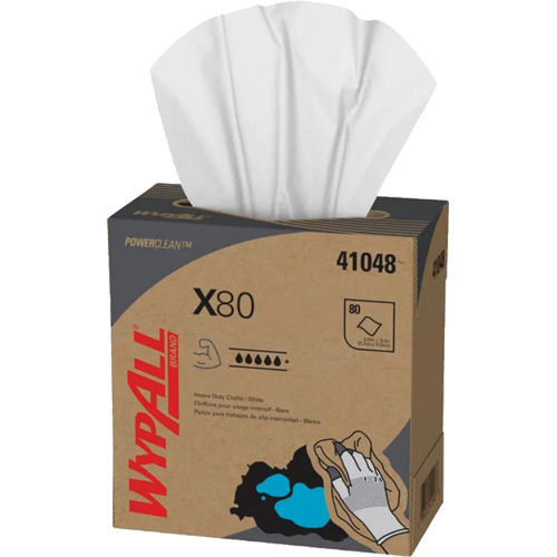 Chiffons &agrave; usage prolong&eacute; X80 WypAll, Robuste, 16-4/5" lo x 9" la Distribution Élite MP