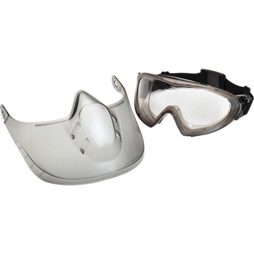 Capstone&reg; Shield Safety Goggles with Removable Faceshield, Clear Lens, Anti-Fog, Direct/Closed Vent Distribution Élite MP