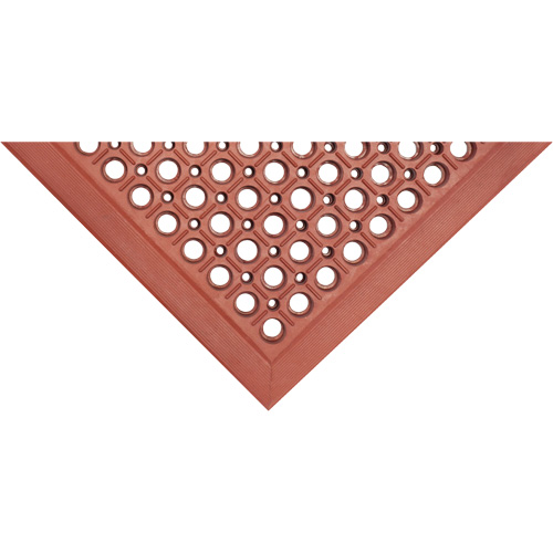 Tapis de s&eacute;rie Competitor, &agrave; fentes, 3' x 5' x 7/8", Orange, Caoutchouc naturel Distribution Élite MP