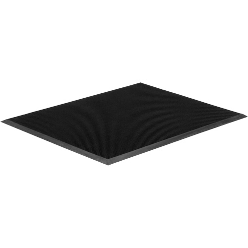 Tapis Gritstop Fingermat, Caoutchouc, Grattoir Type, Motif Textur&eacute;, 2-2/3" x 3-3/4", Noir Distribution Élite MP