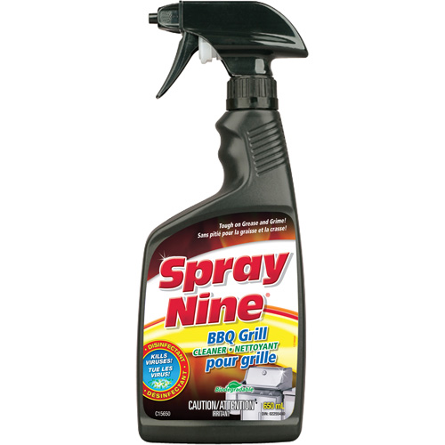 Nettoyant pour grille de BBQ Spray Nine, 650 ml, Bouteille &agrave; g&acirc;chette Distribution Élite MP