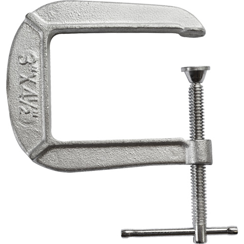 Serre-joint en C de s&eacute;rie l&eacute;g&egrave;re, Capacit&eacute; de 3" (76 mm), Profondeur de gorge de 4-1/2" (114 mm) Distribution Élite MP