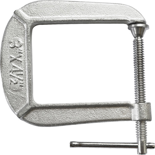 Serre-joint en C de s&eacute;rie l&eacute;g&egrave;re, Capacit&eacute; de 3" (76 mm), Profondeur de gorge de 4-1/2" (114 mm) Distribution Élite MP