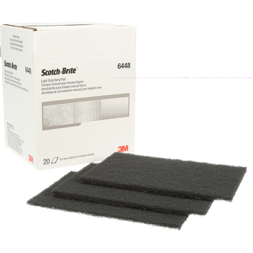 Tampon manuel pour travaux g&eacute;n&eacute;raux Scotch-Brite, Carbure de silicium, 6" x 9", Grain Ultra fin Distribution Élite MP