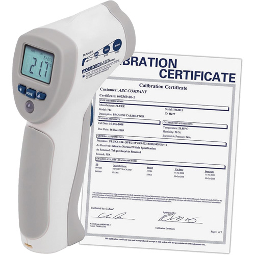 Thermom&egrave;tre &agrave; infrarouge alimentaire avec certificat ISO, -4°- 392° F ( -20° - 200° C )/-58°- 4° F ( -50° - -20° C ), 8:1, &eacute;missivit&eacute; Fixe Distribution Élite MP