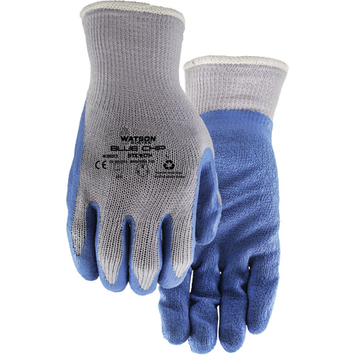 Gants enduits Stealth Blue Chip, Grand, R&ecirc;vetement Latex de caoutchouc, Calibre 10, Enveloppe en Polyester Distribution Élite MP
