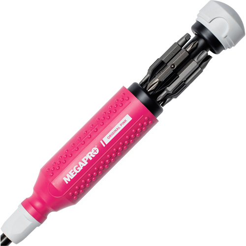 Original Pink 15-in-1 Multi-Bit Screwdriver, 8-37/50" L, Textured Handle Distribution Élite MP