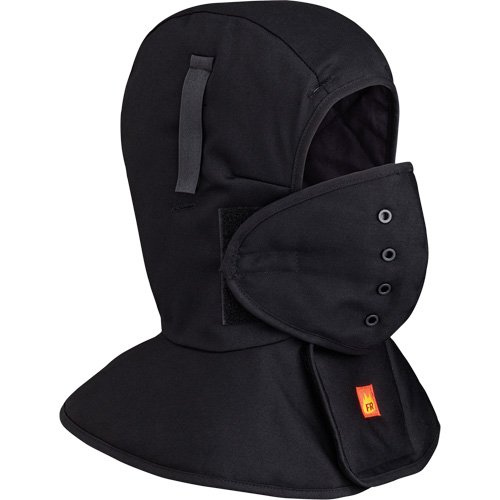 565A Doublure matelass&eacute;e FR &agrave; long col pour casque, Noir, Coton Distribution Élite MP
