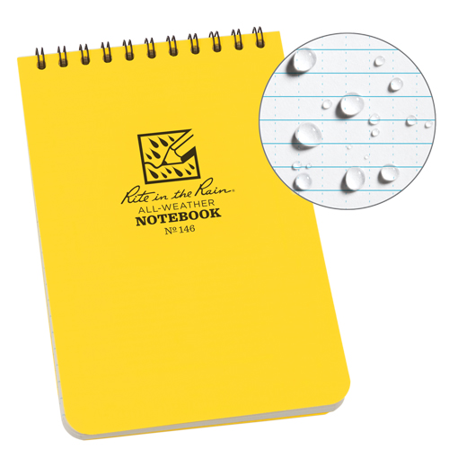 Pocket Top-Spiral Notebook, Soft Cover, Yellow, 100 Pages, 4" W x 6" L Distribution Élite MP