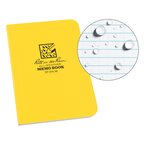 Memo Book, Soft Cover, Yellow, 112 Pages, 3-1/2" W x 5" L Distribution Élite MP