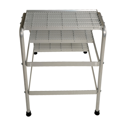 Aluminum Step Stand, 3 Steps, 34-9/16" x 22-13/16" x 30" High Distribution Élite MP