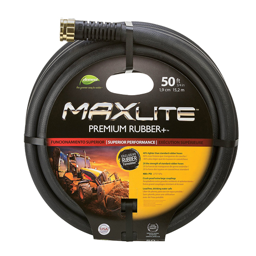 Tuyau d'eau MAXLite, Caoutchouc, 3/4" dia. x 50' lo Distribution Élite MP