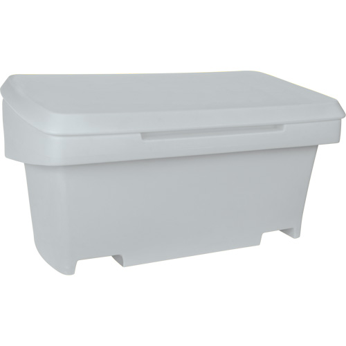 Contenant de rangement robuste pour l'ext&eacute;rieure pour sel et sable, 24" x 48" x 24", 10 pi³, Gris Distribution Élite MP