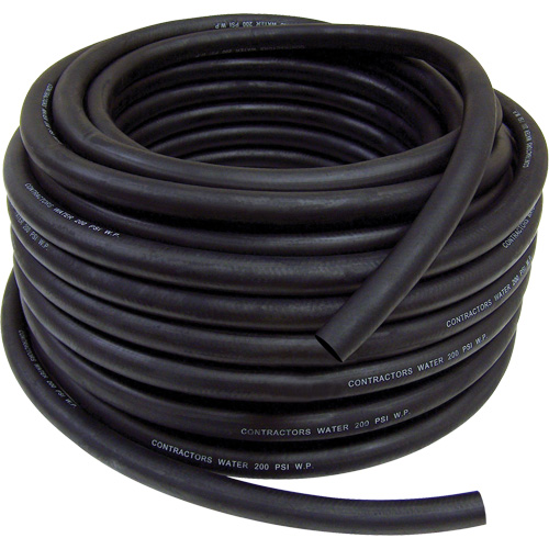 Contractor's Water Discharge Garden Hose, Rubber, 3/4" dia. x 50' Distribution Élite MP
