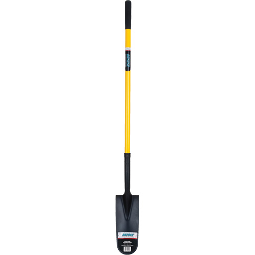Pelle &agrave; drain, Acier durci, Lame 14" x 6", 46" lo, Manche Droit Distribution Élite MP