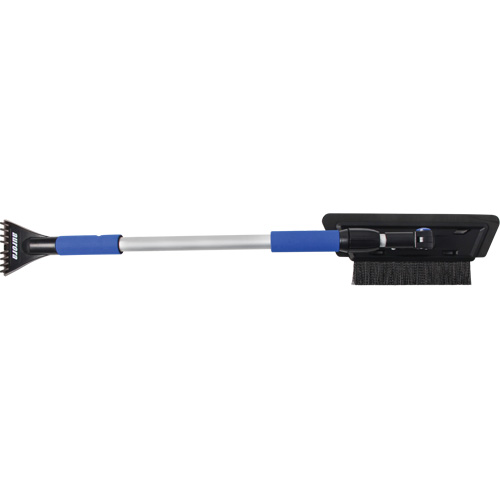 Brosse &agrave; neige, T&eacute;lescopique, lame Mousse de CAV/E, 48" Longueur, Noir/Bleu Distribution Élite MP