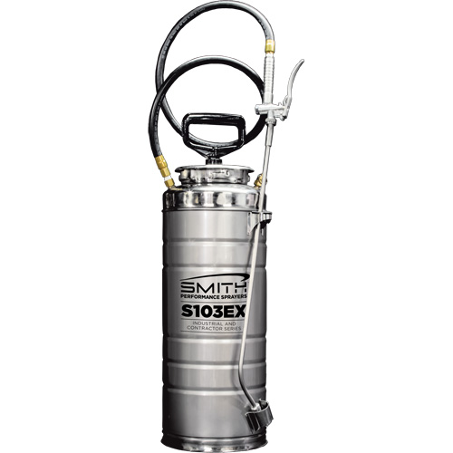 Vaporisateur de b&eacute;ton &agrave; compression s&eacute;rie industriel & entrepreneur, 3,5 gal. (16 L), Acier inoxydable, Lance de 24" Distribution Élite MP